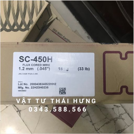 Dây hàn Mig chống chịu mài mòn 1.6 mm SC-450H nhập khẩu Hàn Quốc