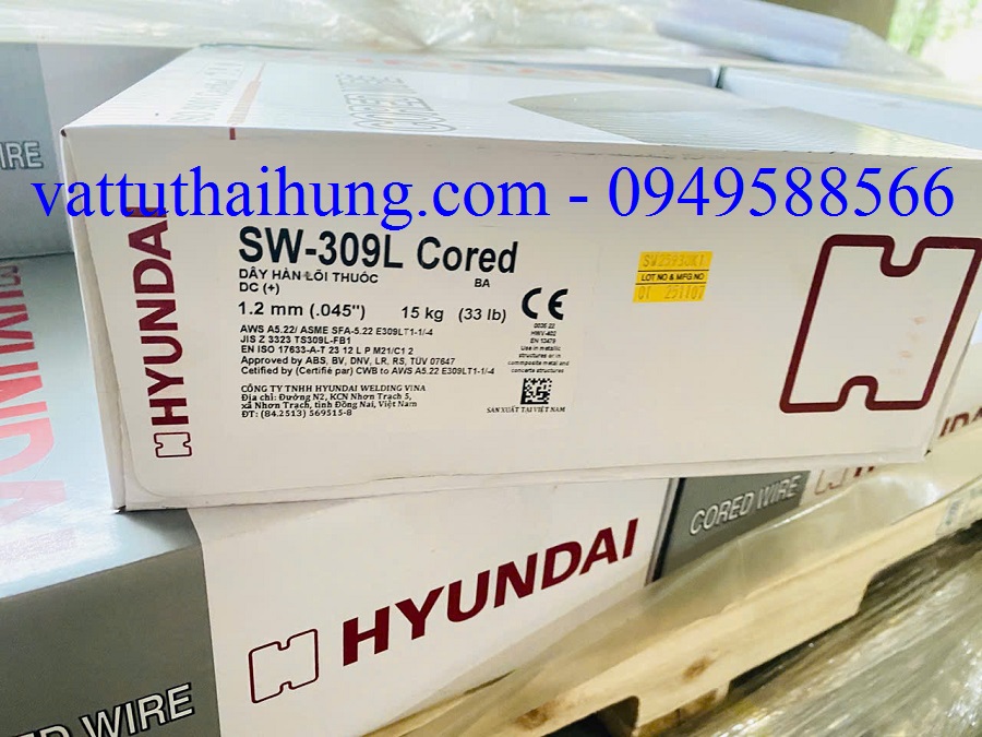 Dây hàn inox lõi thuốc SW-309L Hyundai – Giải pháp hàn inox và thép không gỉ chuyên nghiệp