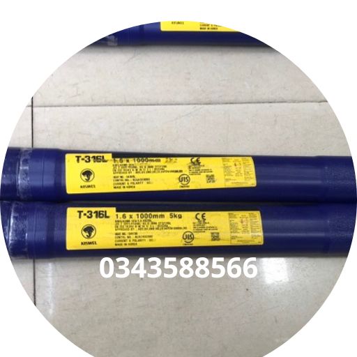 Que hàn tig inox T-316L 1.6 mm Kiswel nhập khẩu Hàn Quốc