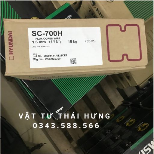 Dây hàn chịu mài mòn SC-700H Hyundai Hàn Quốc cuộn Mig 15kg