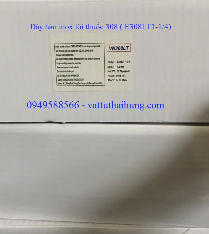 Dây hàn inox lõi thuốc 308 E308LT1-1/4 cuộn 12.5kg giá tốt