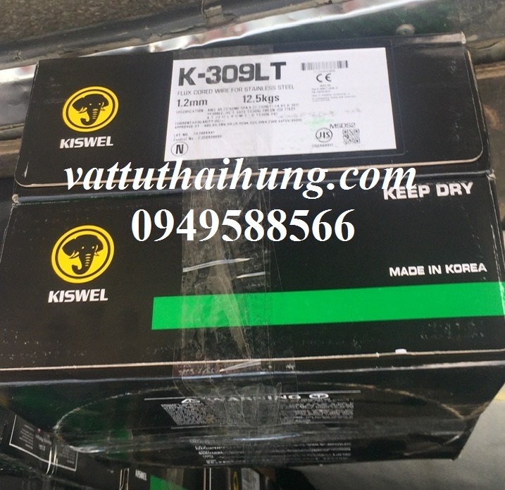Dây hàn inox lõi thuốc K-309LT Kiswel Hàn Quốc chất lượng cao