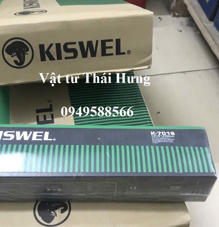 Que hàn chịu lực K-7018 3.2 mm Kiswel nhập khẩu chính hãng, giá rẻ
