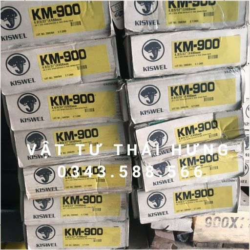 Que hàn chịu mài mòn va đập KM-900 Kiswel Hàn Quốc ( hàn thép Mangan cao)