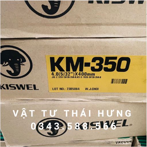 Que hàn chống chịu mài mòn KM-350 Kiswel Hàn Quốc