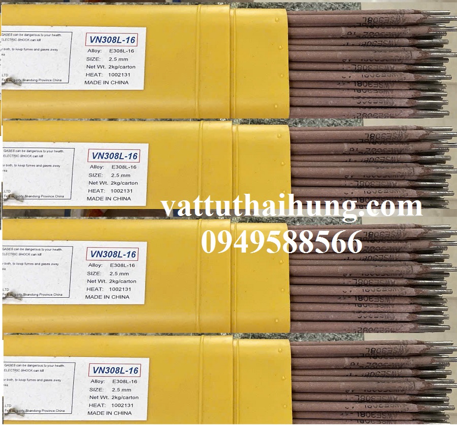 Que hàn inox 2.5 mm E308L-16 hộp 2kg giá rẻ, chất lượng cao