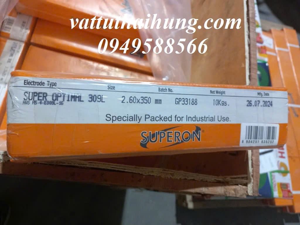 Que hàn inox Super Optimal 309L-16 2.6 mm chất lượng cao