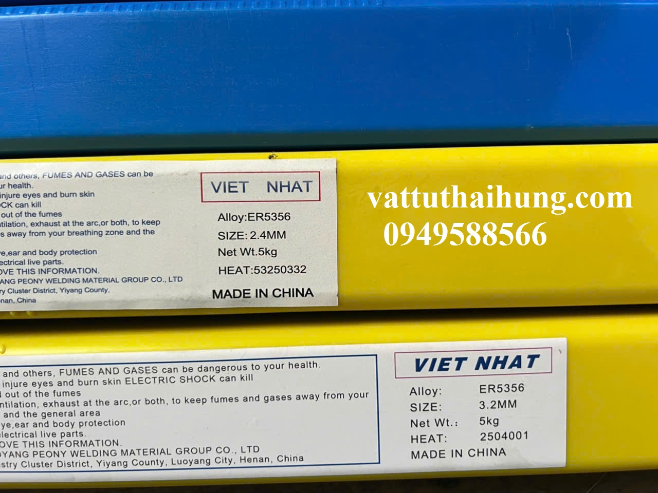 Que hàn TIG nhôm 5356 3.2 mm hàn nhôm chất lượng cao, hộp 5kg giá rẻ